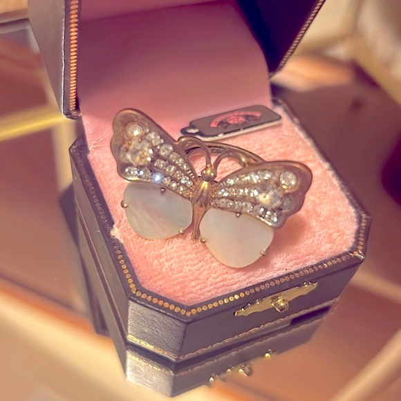 🦋 Juicy Butterfly Ring With Original Case Y2K Vintage Adjustable Size